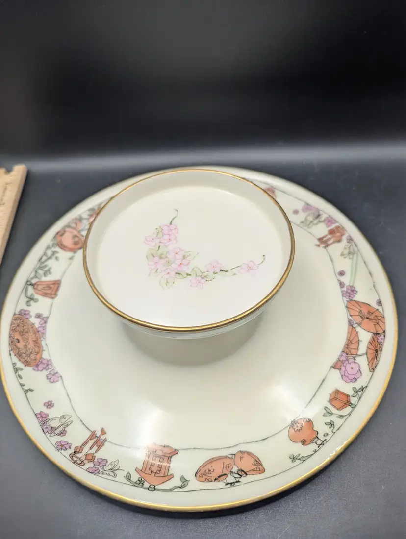 Antique GOA France Limoges Petit Four Serving Tray