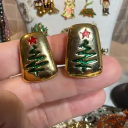 Gold Christmas Tree Clips
