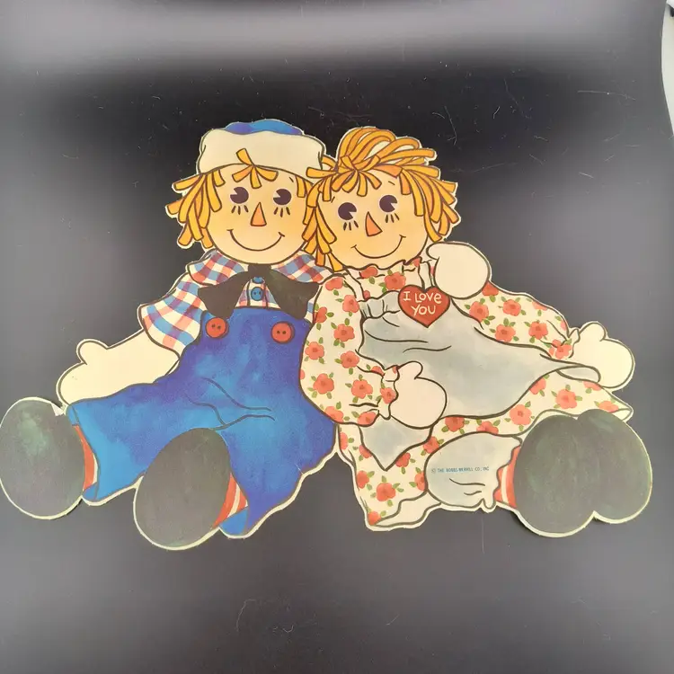 Vintage Bobbs Merrill Raggedy Ann & Andy Cut Out Set of 2