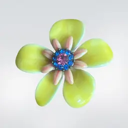 Yellow Flower Brooch