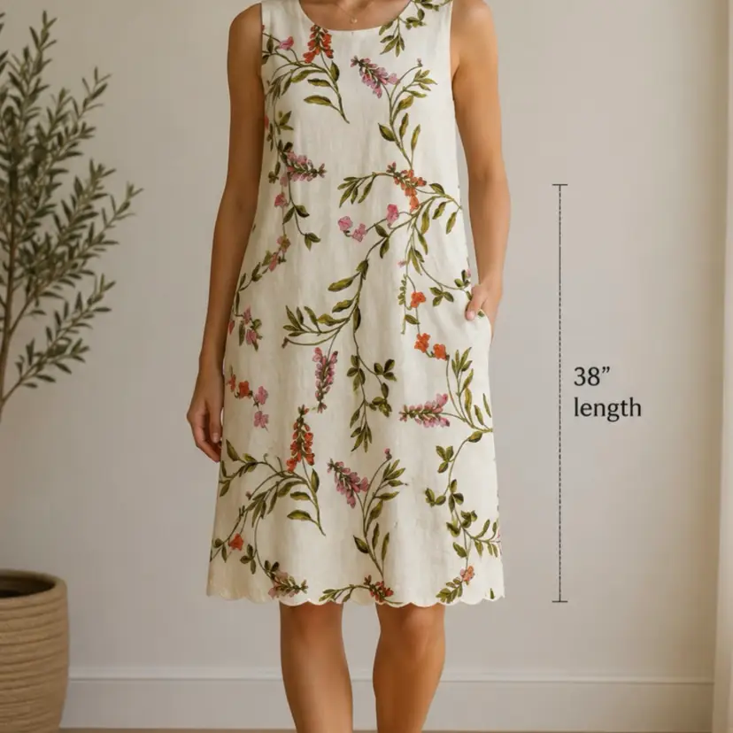 Joie Floral Linen Blend Dress