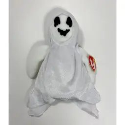 TY Beanie Baby Sheets Ghost 1999 Retired Tag Plush White Halloween Vintage