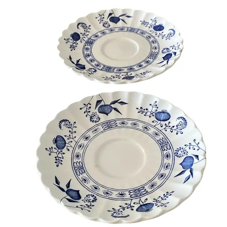 J&G Meakin Blue Nordic Saucer - Blue Onion Pattern
