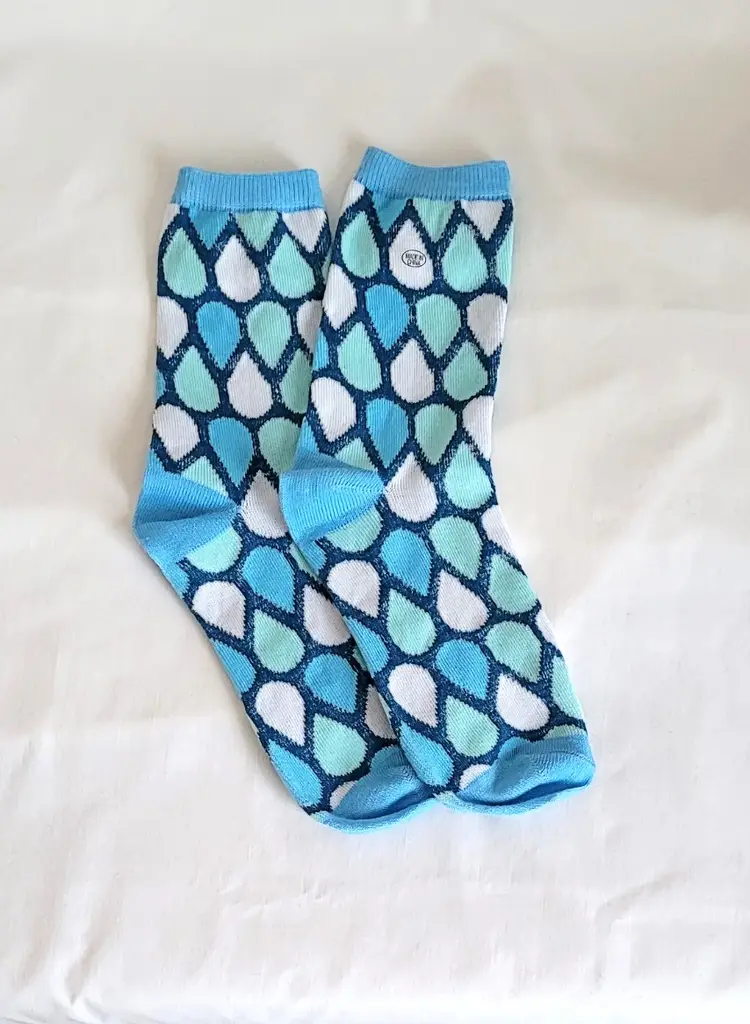 Blue White and Green Socks Without Tags