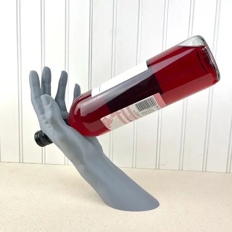 VinoGrace,  Hand Sculpture Wine Bottle Holder, Cantilever Bottle Holder