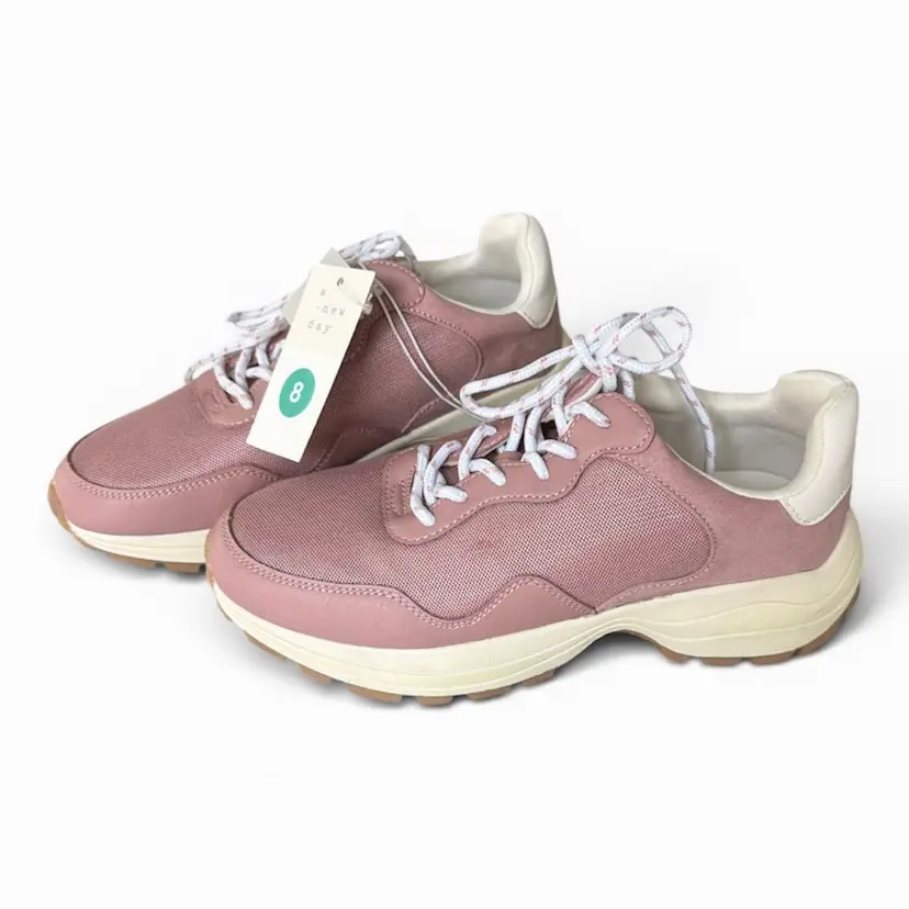 NWT A New Day Women's Sneakers Size 8 Jojo Memory Foam Mauve Pink