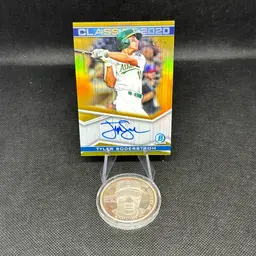 2020 Bowman Draft Tyler Soderstrom Class Of 2020 Gold Auto /50 Athletics