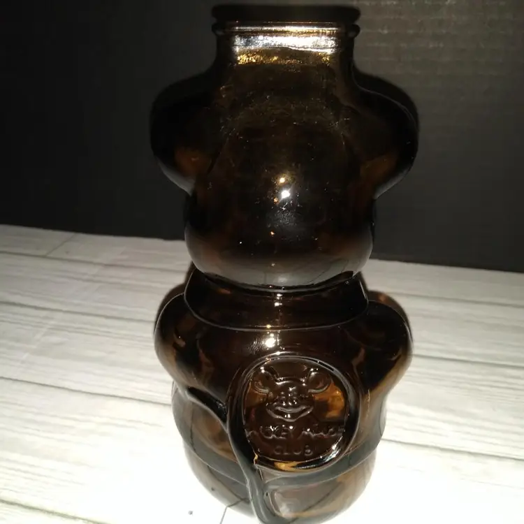 Vintage MCM 1970’s Walt Disney Productions Mickey Mouse Club Glass Piggy Bank