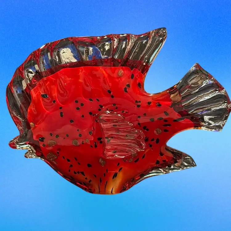 Vintage Blown Art Glass Fish