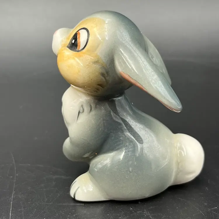 Vintage Walt Disney Thumper Bunny Rabbit From Bambi Porcelain Japan Glossy
