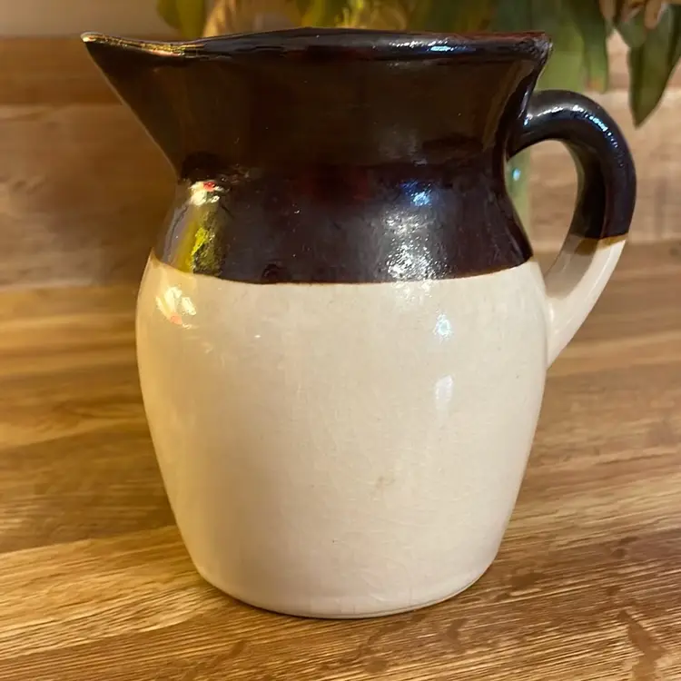 Vintage Crockery Pitcher 5”