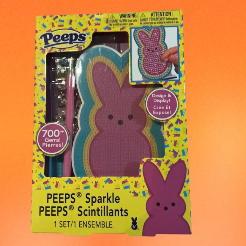 Fun Peeps Diamond Art Craft Kit !! With All The Assessories Included . New!!