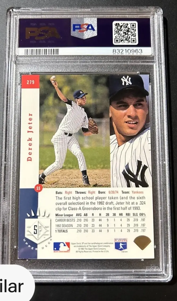 1993 Derek Jeter Sp Rc