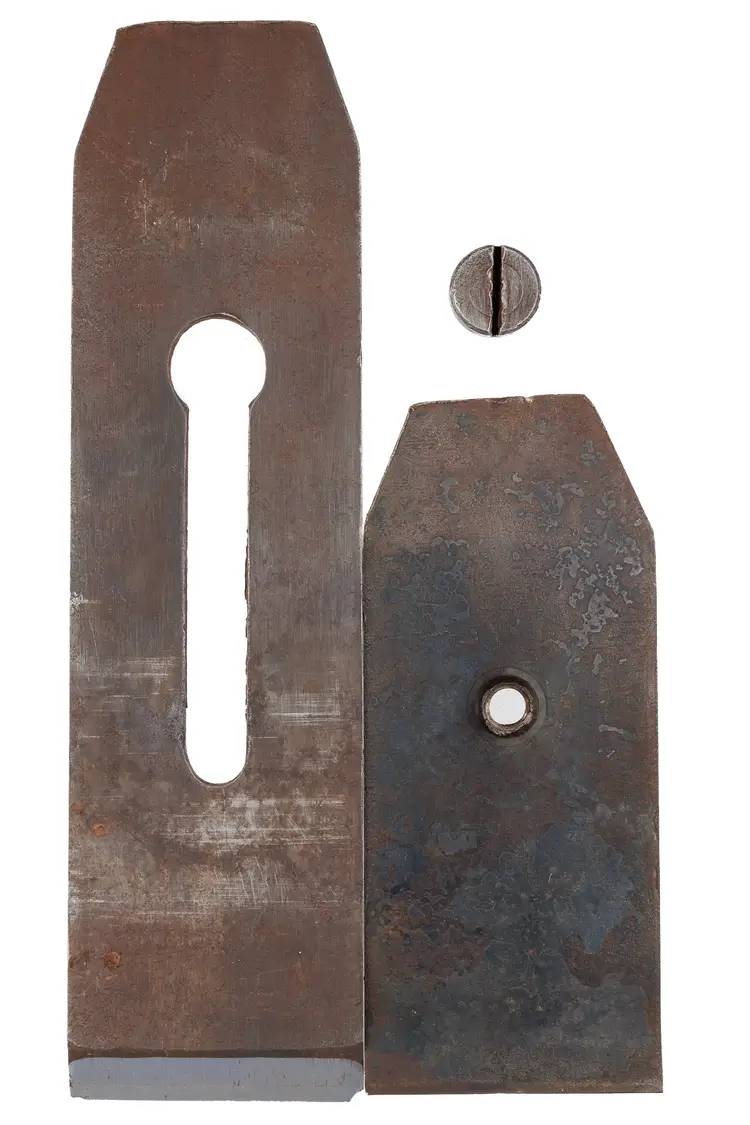 Antique Sandusky (Ohio Tool Co.) Thick Tapered Double Plane Iron 2-1/8" Wide
