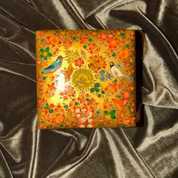 Hand-Painted Kashmiri Papier-Mâché Box