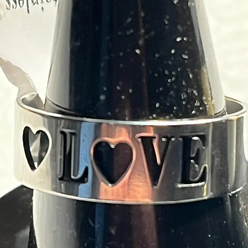 Stainless Steel Ring As Pictured Size 10