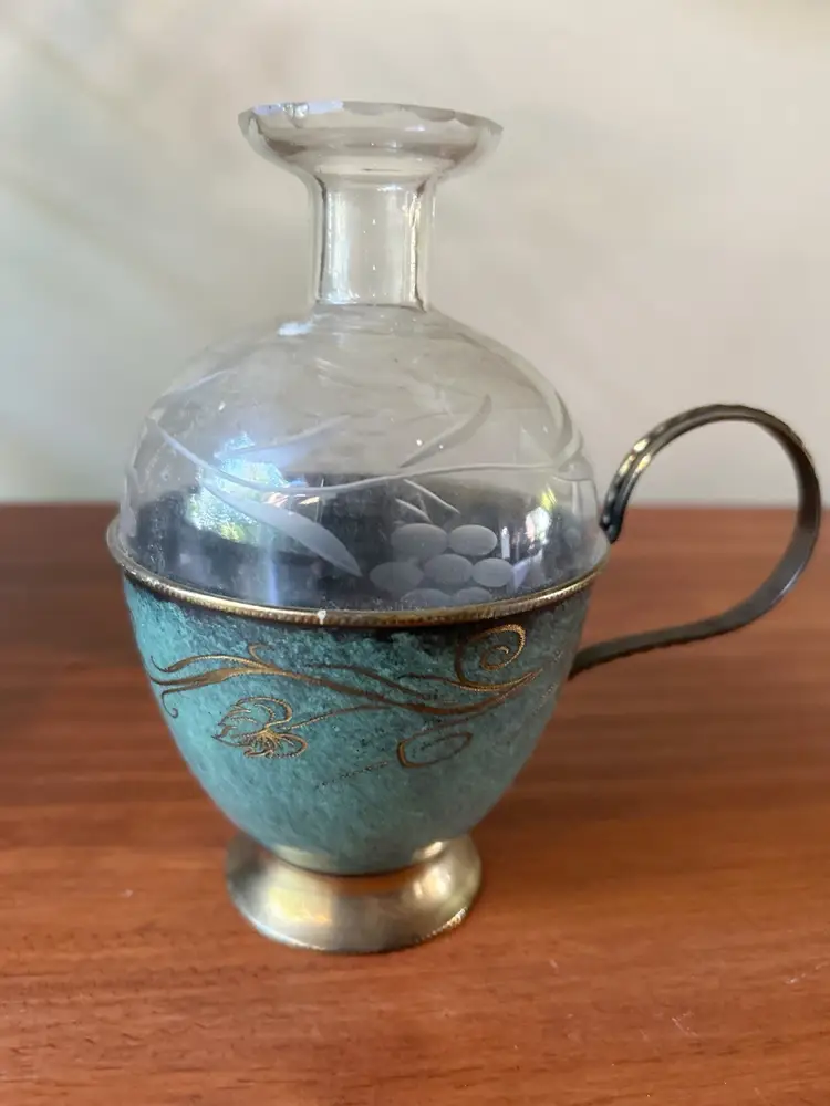 Vintage Made In Israel Decanter Bud Propagation Vase Unique Home Decor