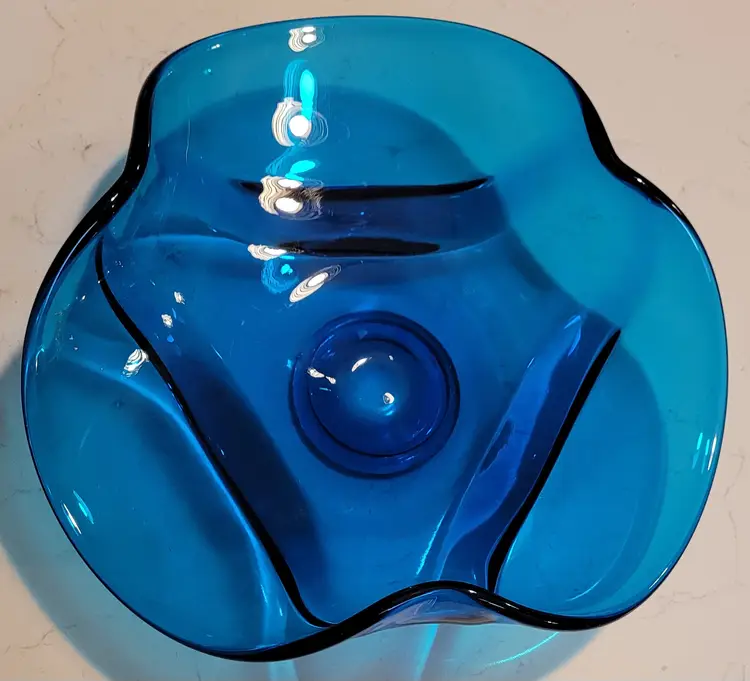 MCM Vintage Viking Bluenique Console Bowl Dish