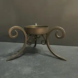 Metal Stand for Paperweights Orbs Bronze Color ~3.25” x 5” x 6”