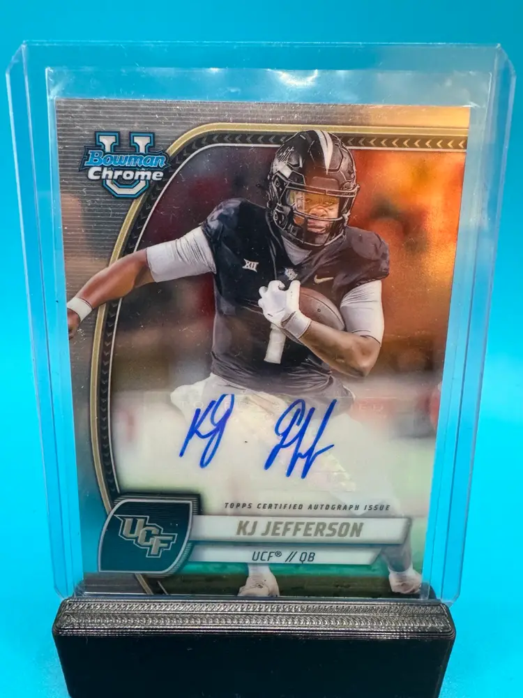 KJ Jefferson 1st Bowman Chrome U Auto UCF Knights