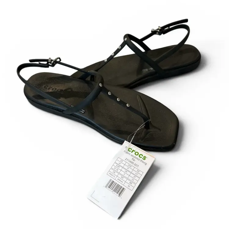 Women’s NWT Crocs Women's Black Miami Thong Sandal - Size 7