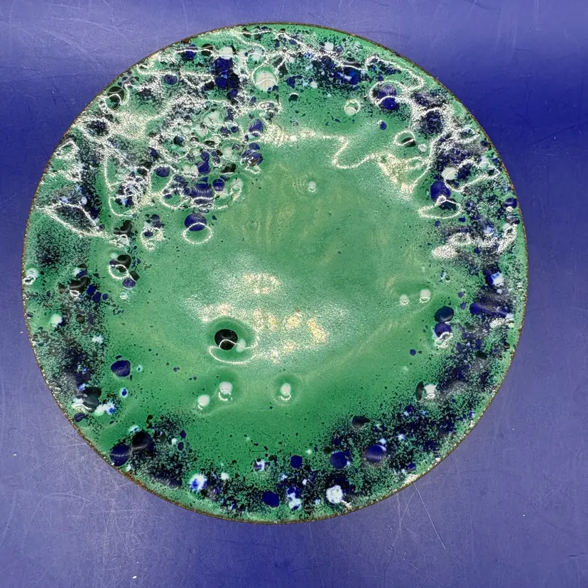 Enamel On Metal Trinket Dish