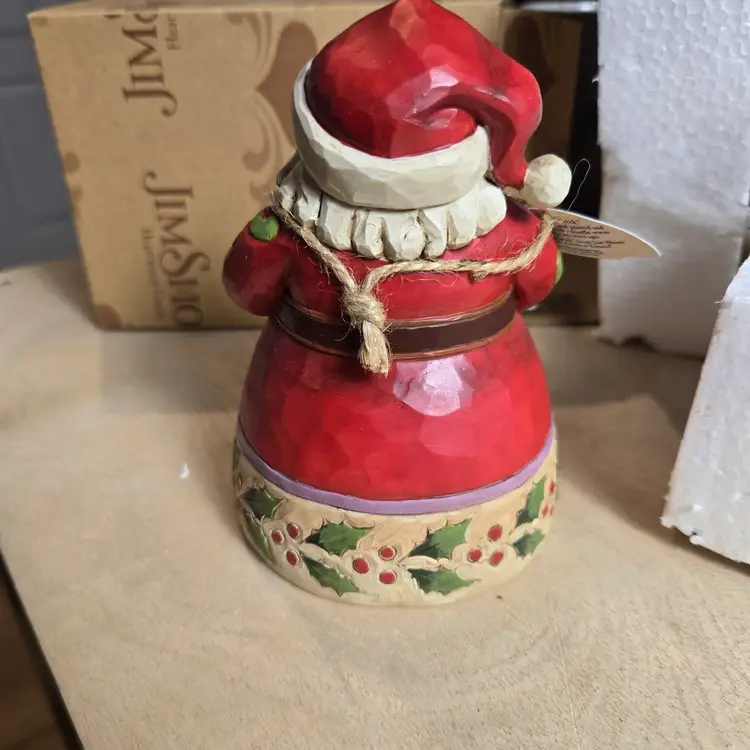 NOB Jim Shore Heartwood Creek Cup of Christmas Cheer tea pot and cup Santa