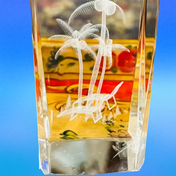 Paperweight Beach Scene 