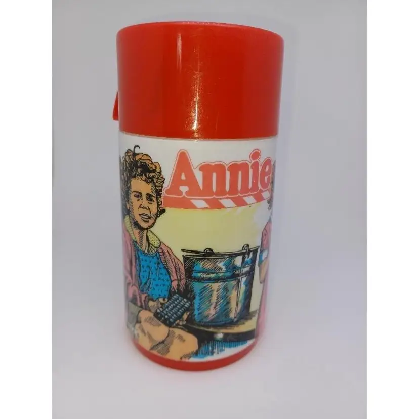 Vintage 1981 Little Orphan Annie Lunch Box Thermos Aladdin Industries