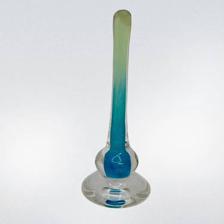 Signed Art Glass Ring Holder UV GLOW*