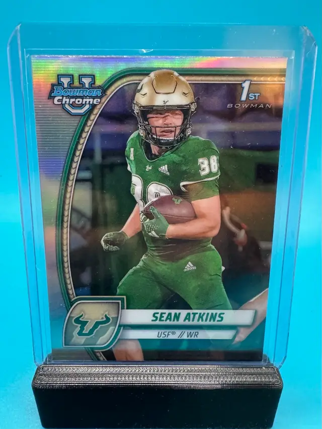 Sean Atkins 1st Bowman Chrome U Refractor USF Bulls
