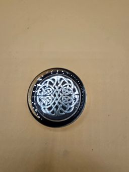 Small 2 5/8" Celtic Silver Round Paperweight