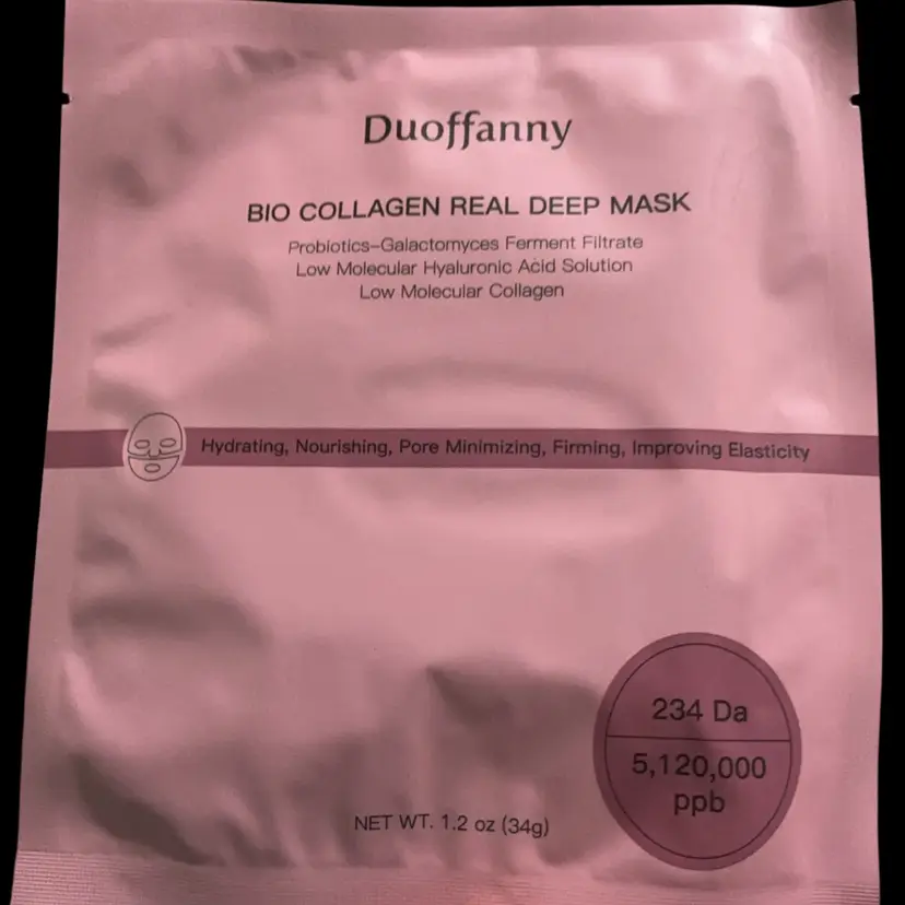 9. Set Of 2 Mask ~~Duoffanny Bio~ Collagen Real Deep Sheet Mask. Hydrateing, Nourishing, Pore Minimizing, Firming, Improving Elasticity.