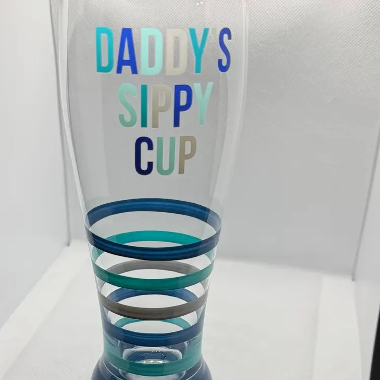 Daddy’s Sippy Cup Pilsner Style Beer Glass