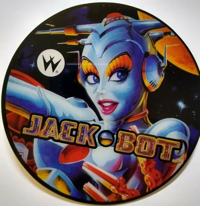 Jackbot COASTER Pinball Original UNUSED Plastic Bride Of Pinbot Robot 1995