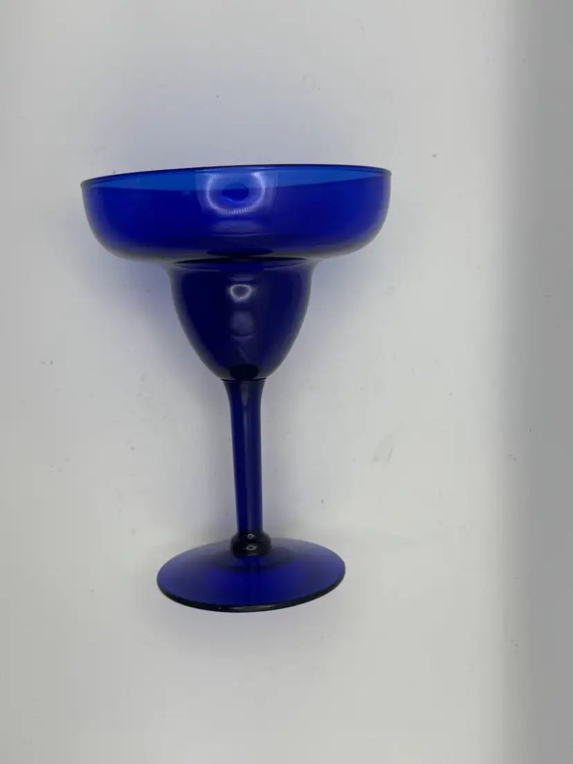 Set Of 4 Cobalt Blue Margarita Glass 6”