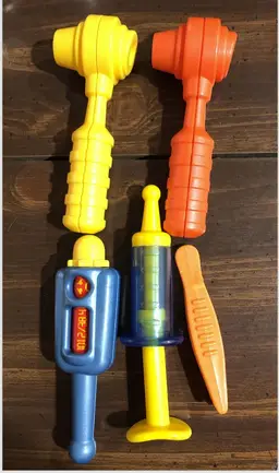 Fisher Price Medical Kit Replacement Tools No Kit/Bag, Year Unknown GUC