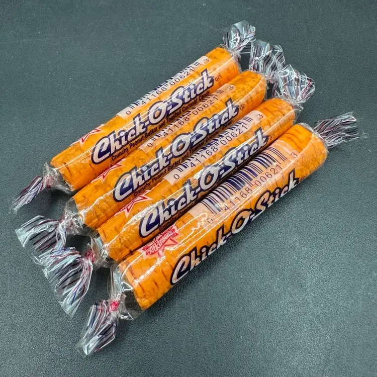 004 Mini Chic-O-Stix Peanut Butter Coconut Crunchy Candy, 4 Pack