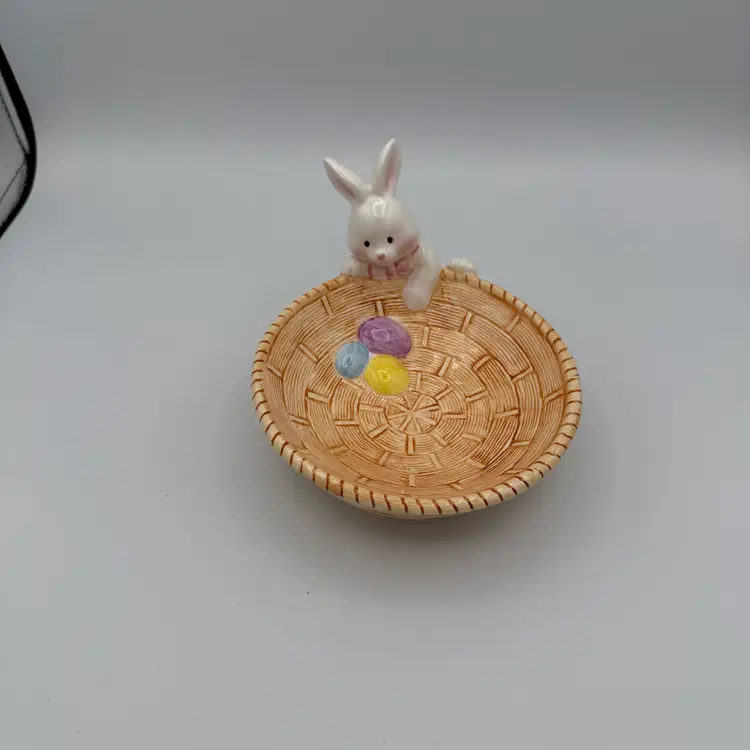 Easter Bunny Rabbit Candy Dish