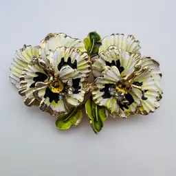 Rare Vintage Unmarked? Coro Pansy Brooch