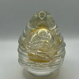 Steuben Crystal Glass Seashell Paperweight