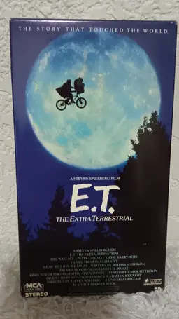 E.T. The Extra Terrestrial 1988 VHS Rare Green Black Edition