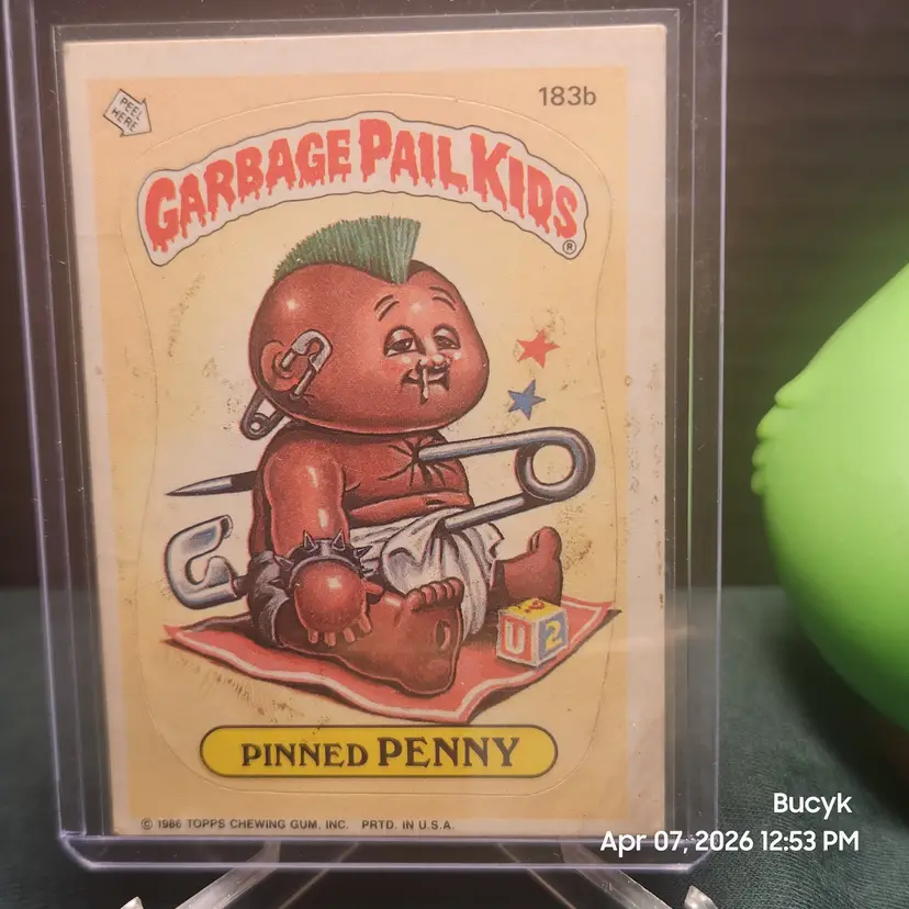 1986 Garbage Pail Kids - Pinned PENNY #183b