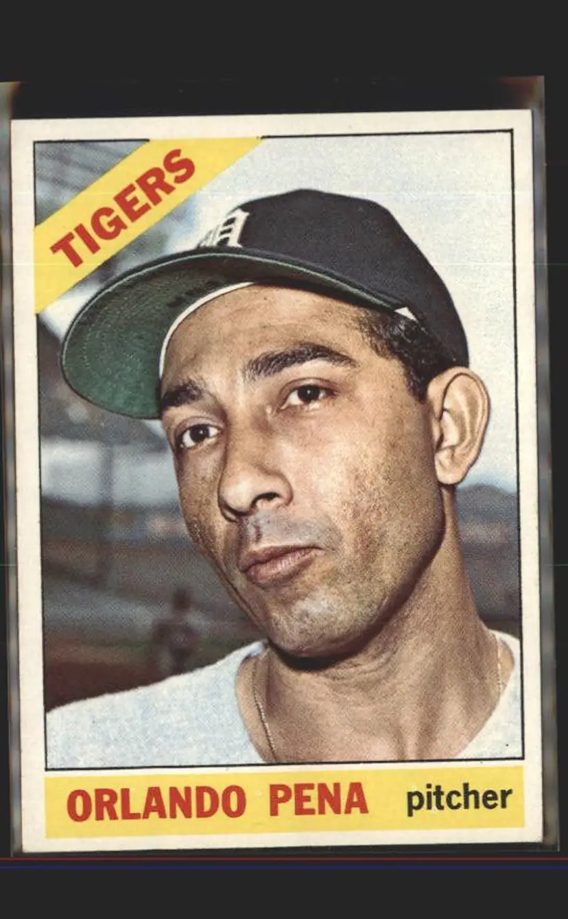 1966 Topps #239 Orlando Pena - (137) - Detroit Tigers
