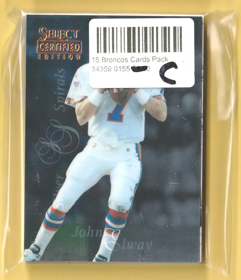 15 Card Pack C Denver Broncos John Elway