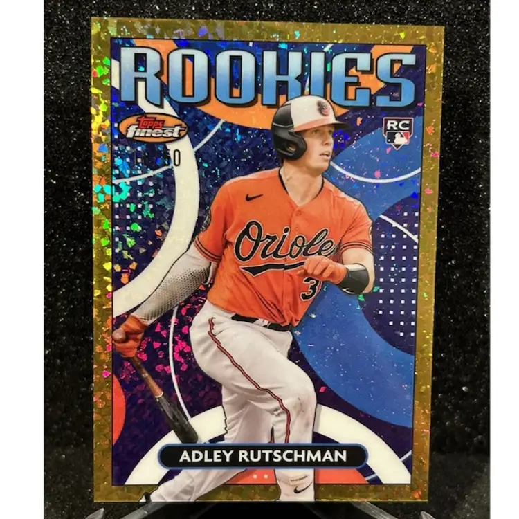 2023 Topps Finest /50 Adley Rutschman Mini Gold Diamonds Refractor Rc