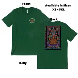 Kelly Bigfoot Meditating with Krishna Tee