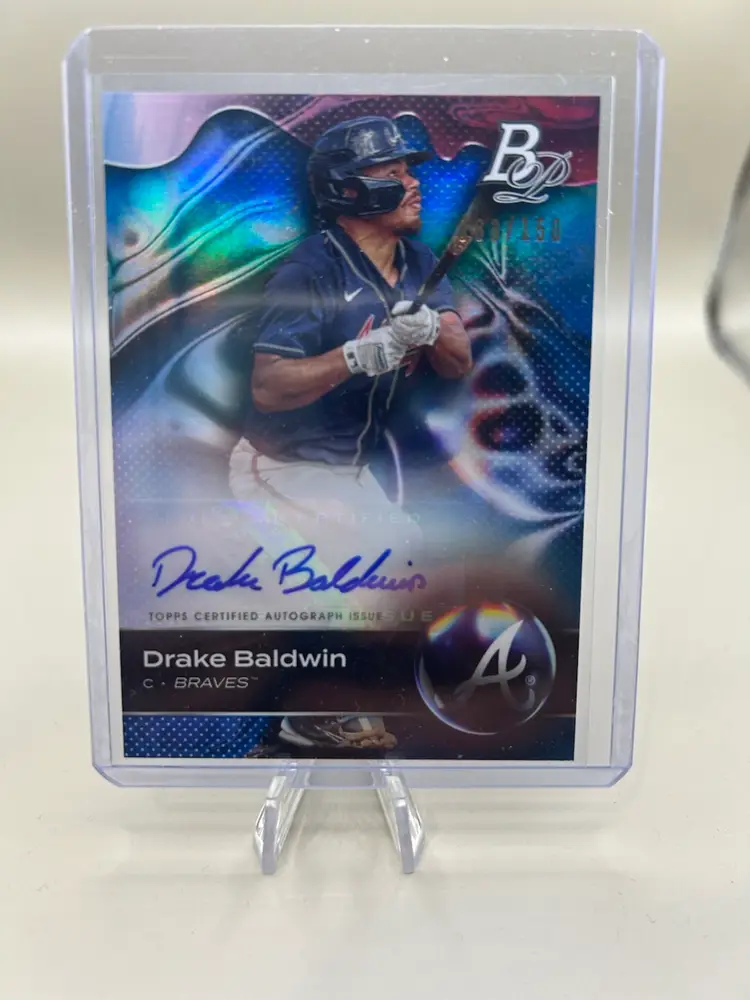 Drake Baldwin 2023 Bowman Platinum Top Prospect Auto /150 Atlanta Braves