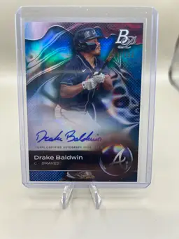 Drake Baldwin 2023 Bowman Platinum Top Prospect Auto /150 Atlanta Braves
