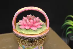 Jim Shore July Birthstone Trinket Box 2012
